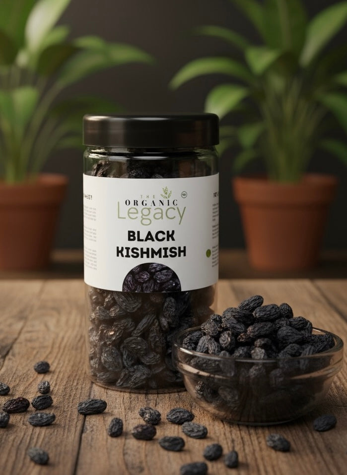 Black Kishmish | Premium Seedless Black Raisins | Natural Dry Fruits